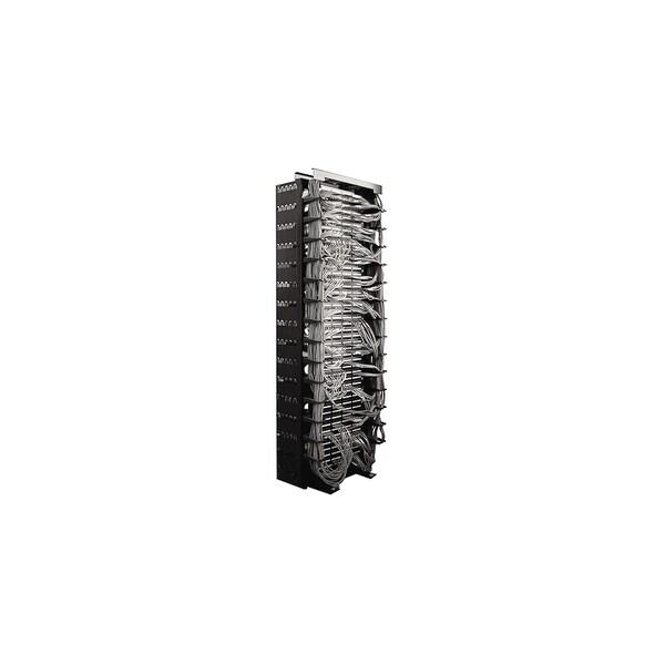Chatsworth Products Inc (Cpi) CABLE MGMT SAF-T-GRIP, 9" CENTER GROMMET & BUCKLE, BLACK 25/PK, PK 25 06009-201